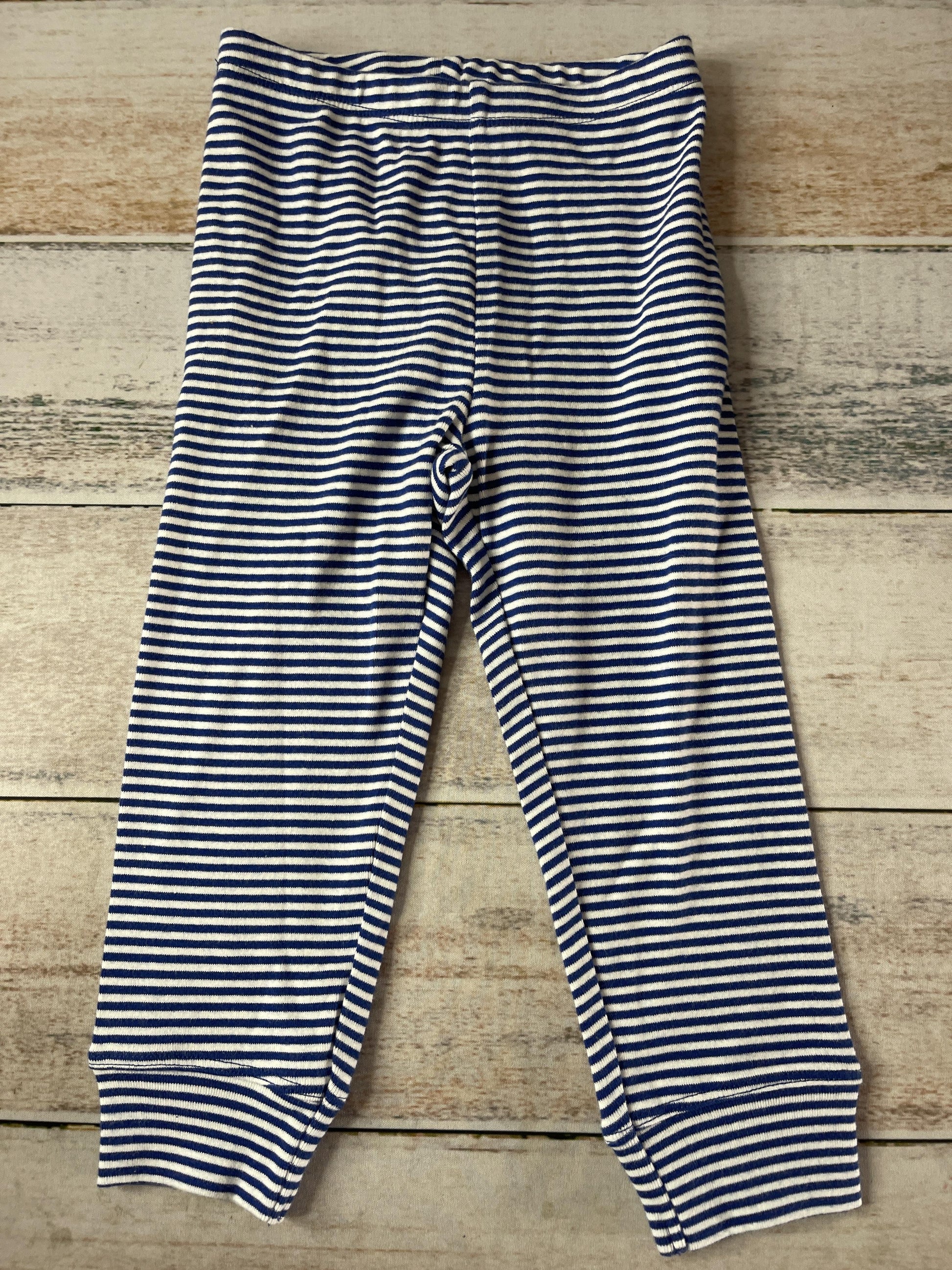 Primary Unisex Navy Blue | White | Stripe Pants Size: 18-24 months Navy Blue | White | Stripe