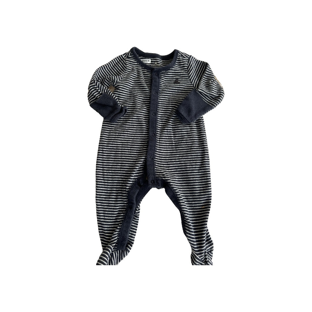 Gap Boys Navy Blue | White | Stripe Pajamas Size: 0-3 months Navy Blue | White | Stripe