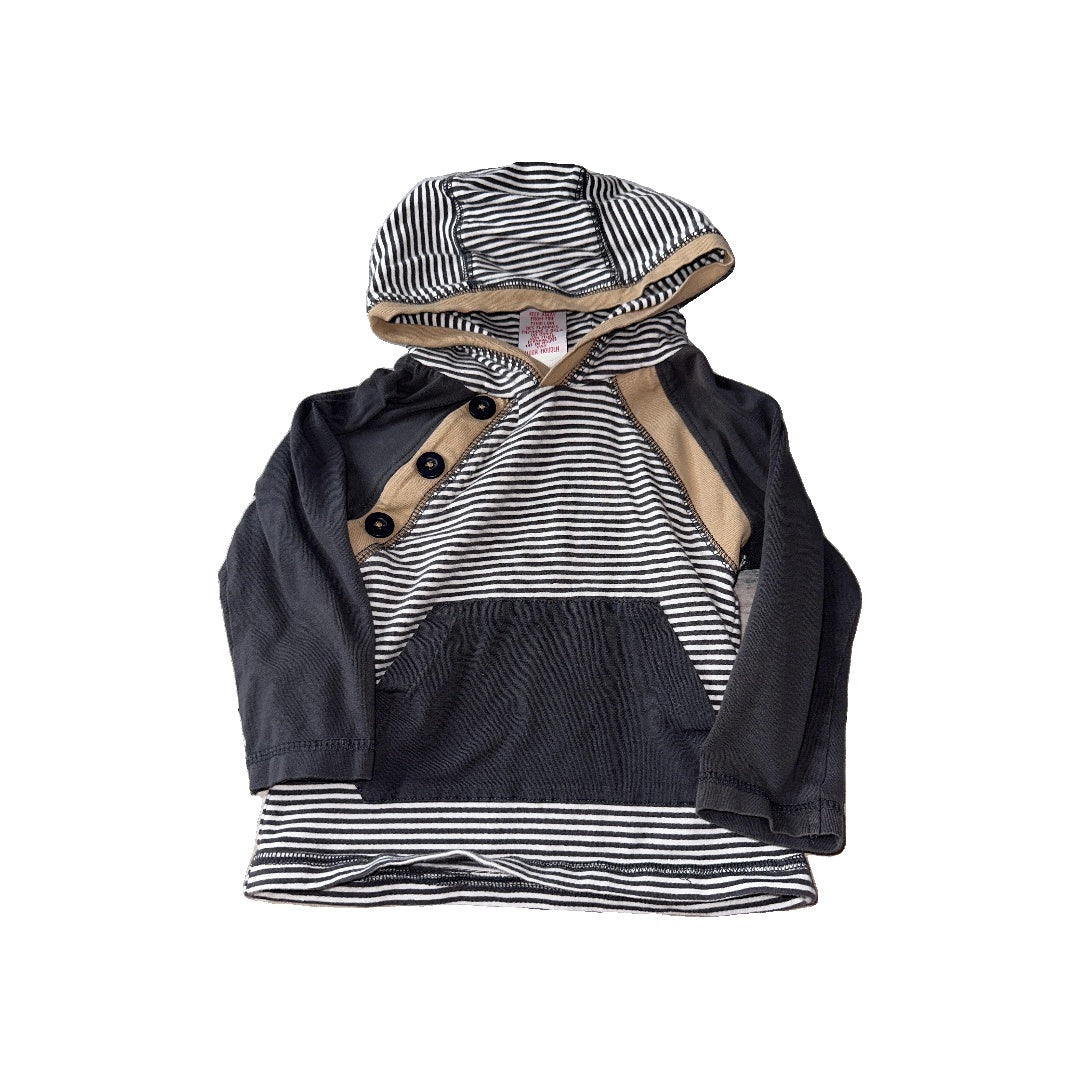 Tommy Bahama Boys Navy Blue | White | Stripe Hoodie Size: 18 months Navy Blue | White | Stripe