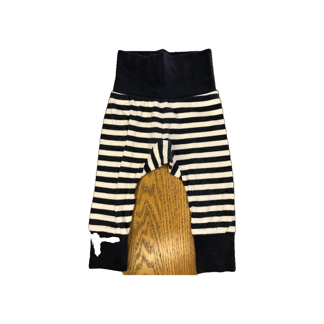 Zatano Unisex Navy Blue | White | Striped Pants Size: 12 months Navy Blue | White | Striped