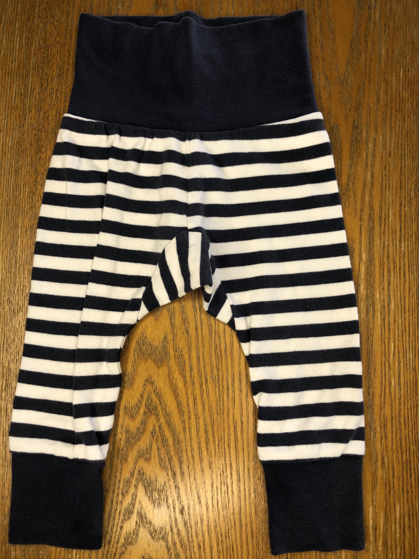 Zatano Unisex Navy Blue | White | Striped Pants Size: 12 months Navy Blue | White | Striped