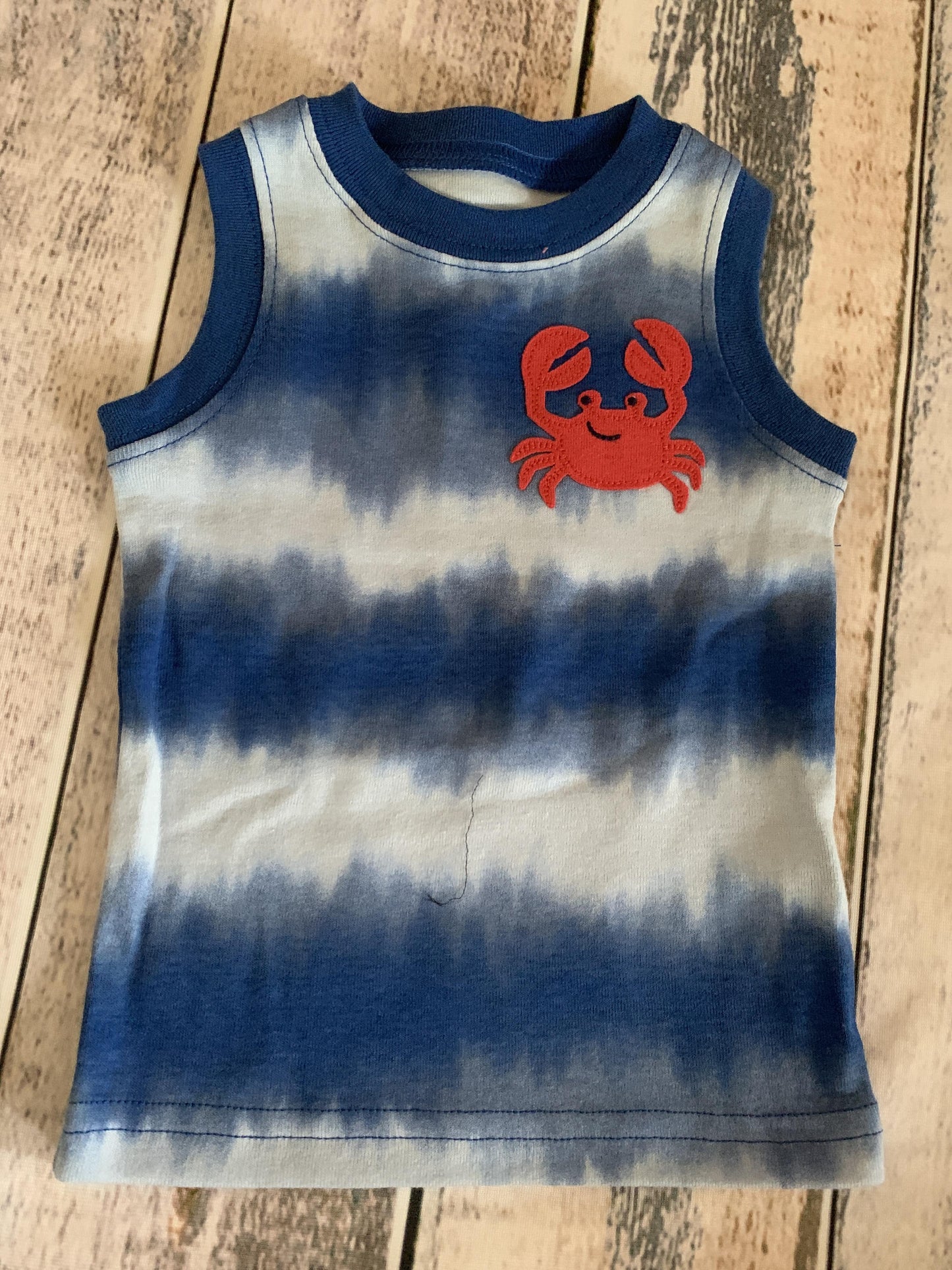 Just Born Boys Navy Blue | White | Tie Dye Pajamas Size: 12M Navy Blue | White | Tie Dye