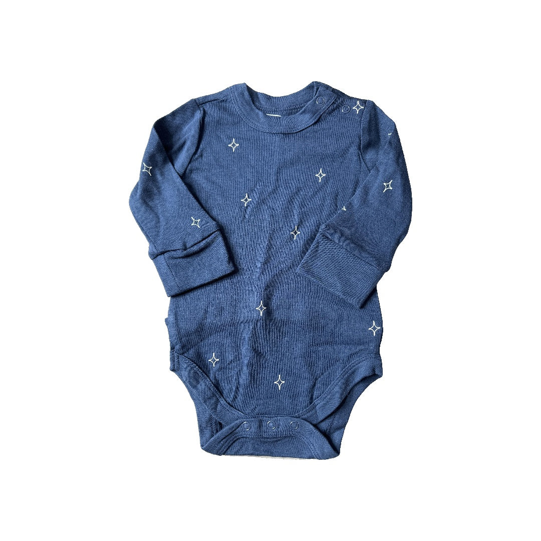 Goumi Unisex Navy Blue | White Onesie Size: 0-3 months Navy Blue | White