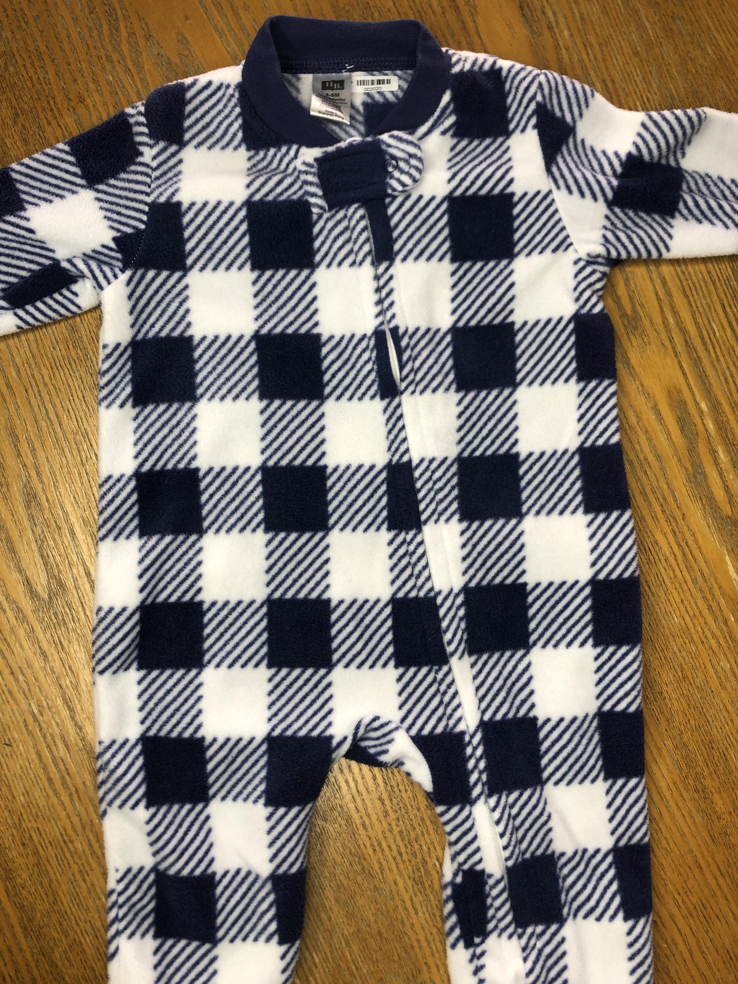 HB Boys Navy Blue | White Pajamas Size: 3-6 months Navy Blue | White