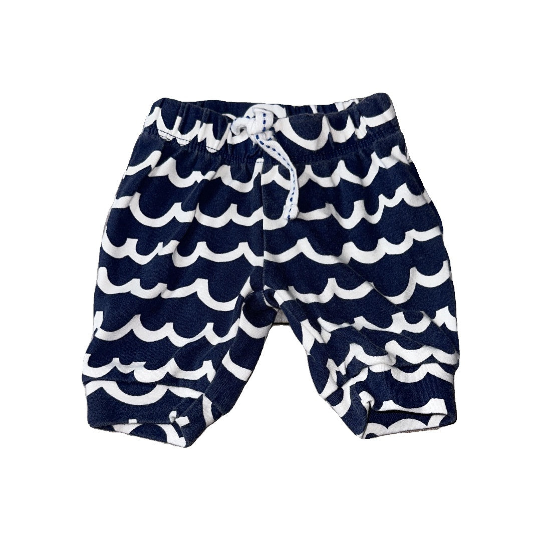 Oliver & Rain Unisex Navy Blue | White Pants Size: Newborn Navy Blue | White
