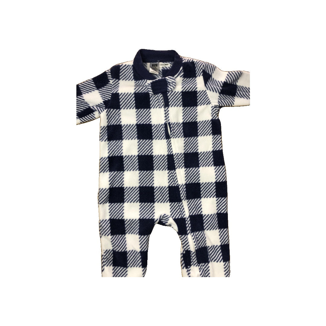 HB Boys Navy Blue | White Pajamas Size: 3-6 months Navy Blue | White