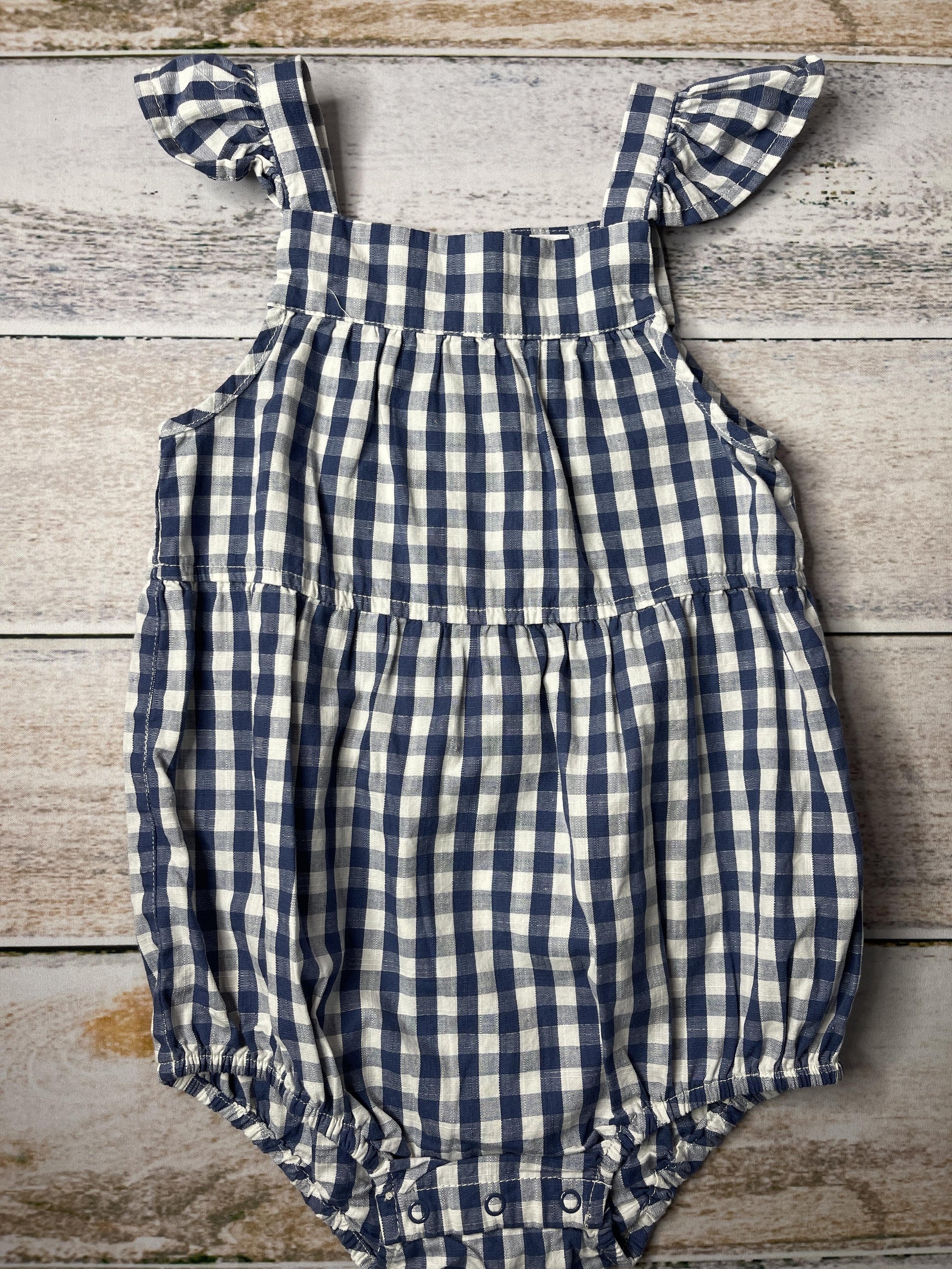 Cat & Jack Girls Navy Blue | White Onesie Size: 18 months Navy Blue | White