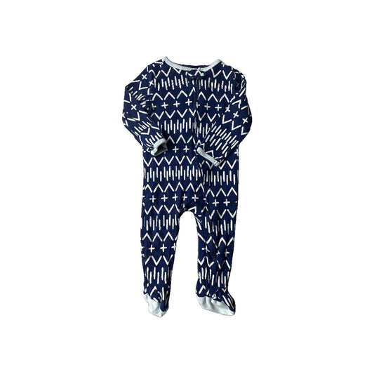 Cloud Island Boys Navy Blue | White Pajamas Size: 6-9 months Navy Blue | White