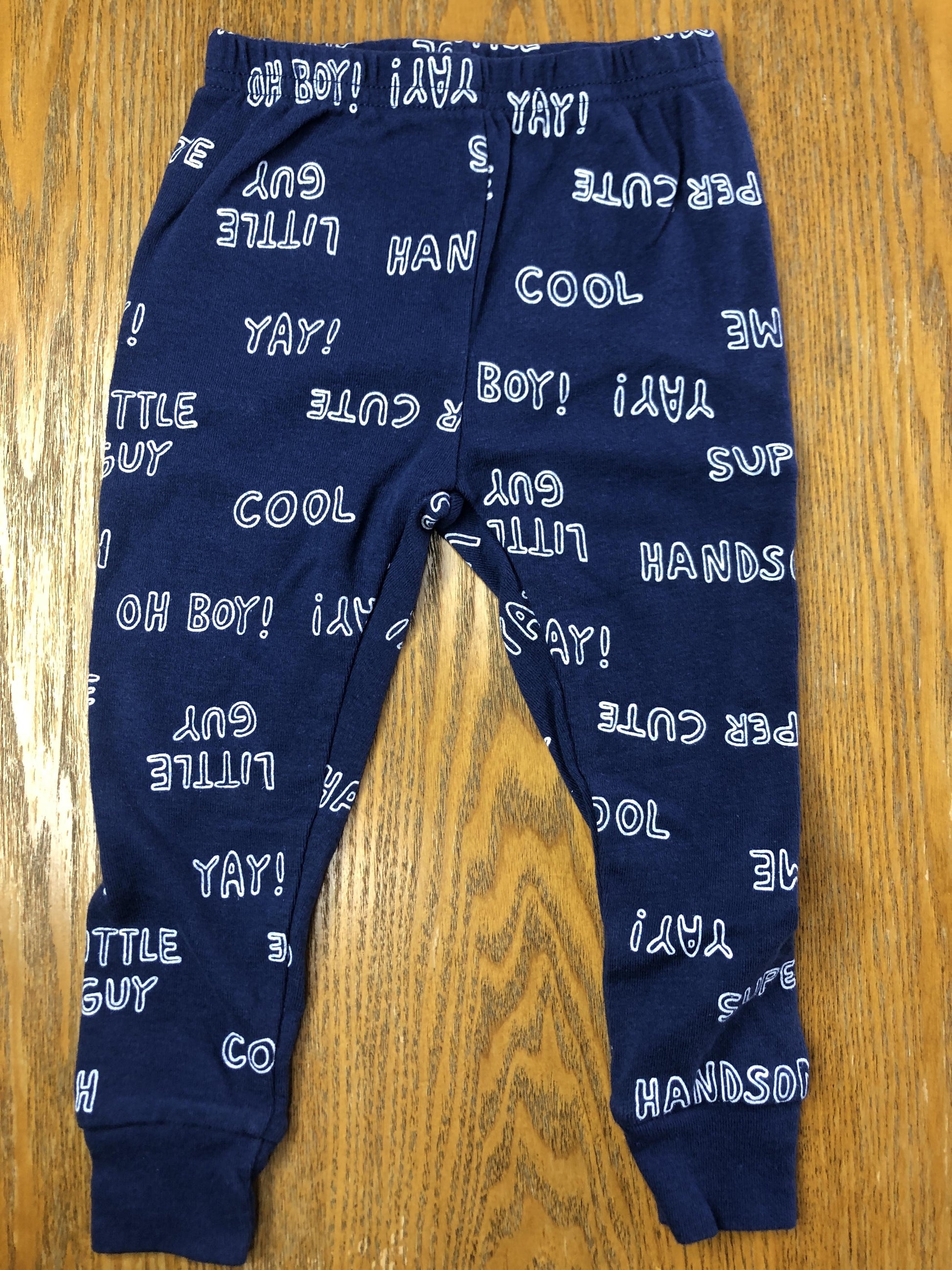 Carters Boys Navy Blue | White Pajamas Size: 18 months Navy Blue | White