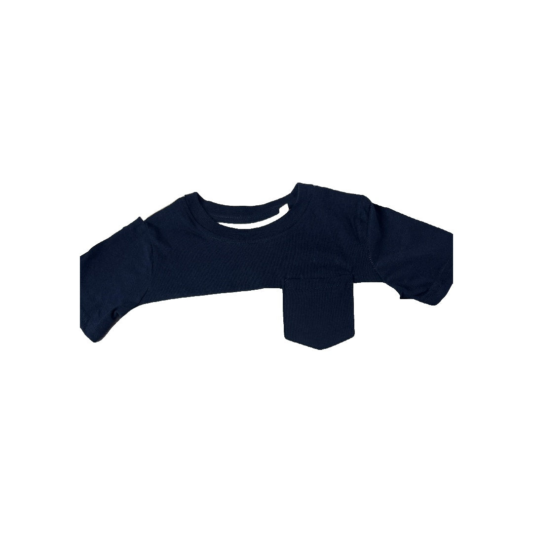 Boys Navy Blue | White T-Shirt Size: 4T Navy Blue | White