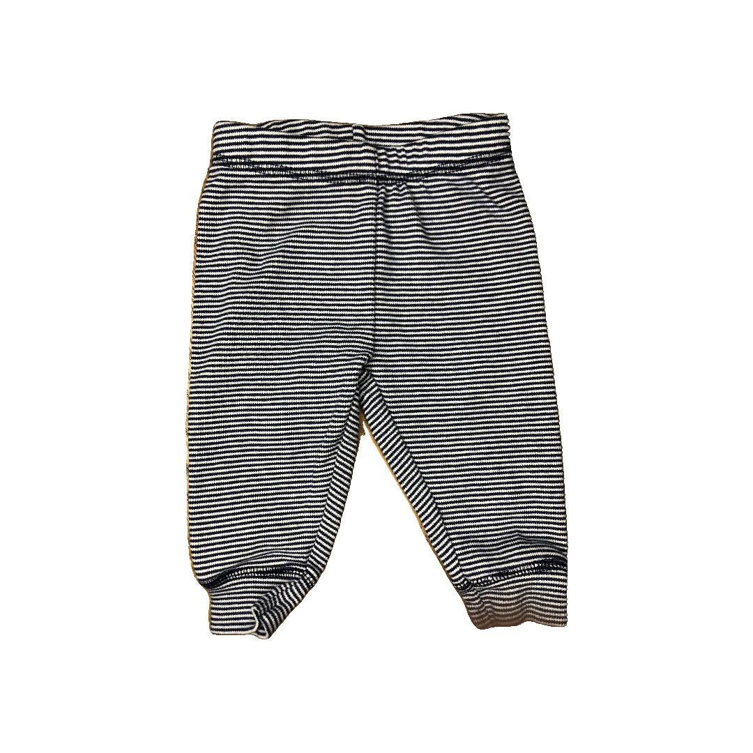 Carters Unisex Navy Blue | White Pants Size: 3-6 months Navy Blue | White
