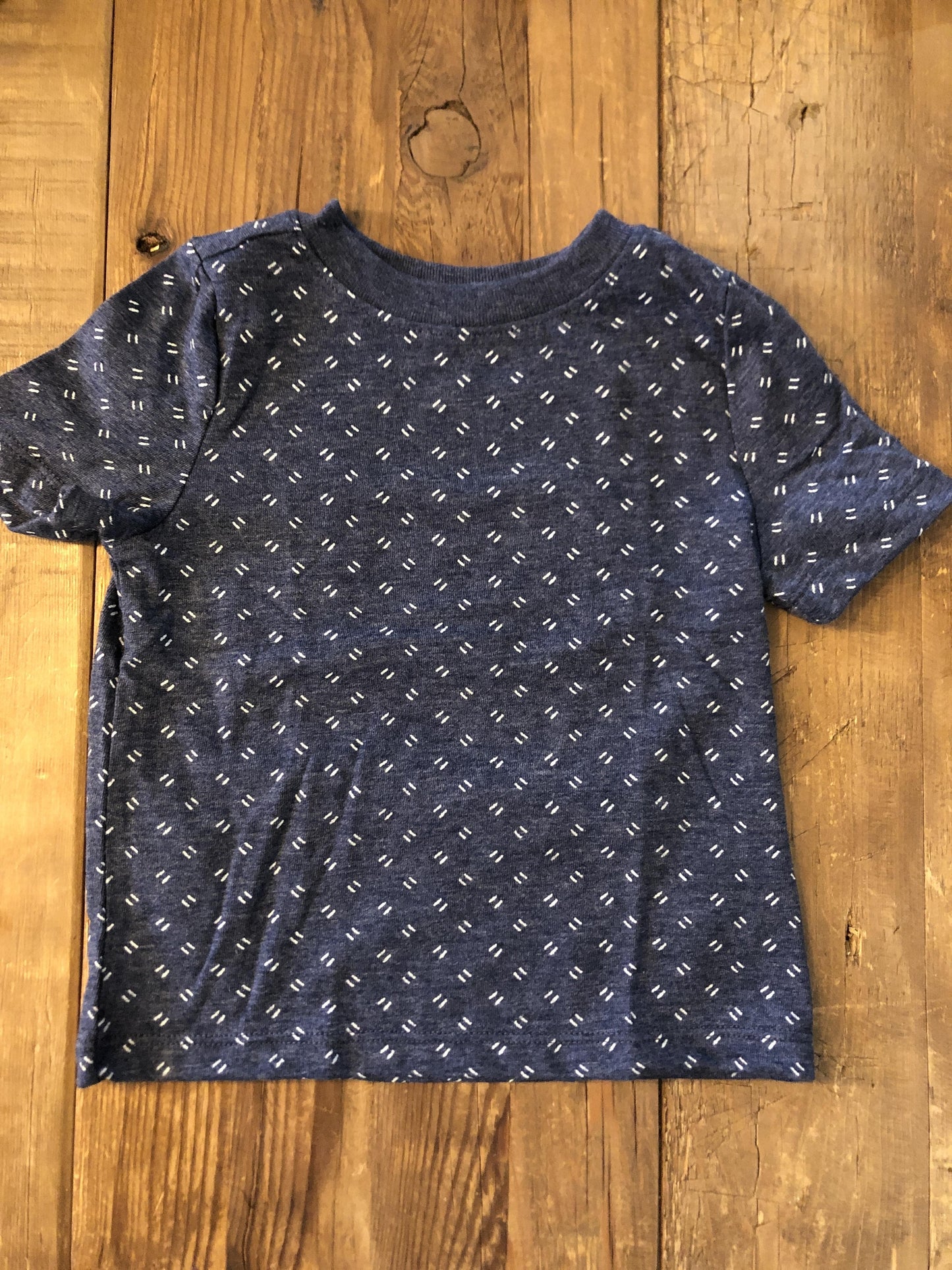 Old Navy Boys Navy Blue | White T-Shirt Size: 2T Navy Blue | White
