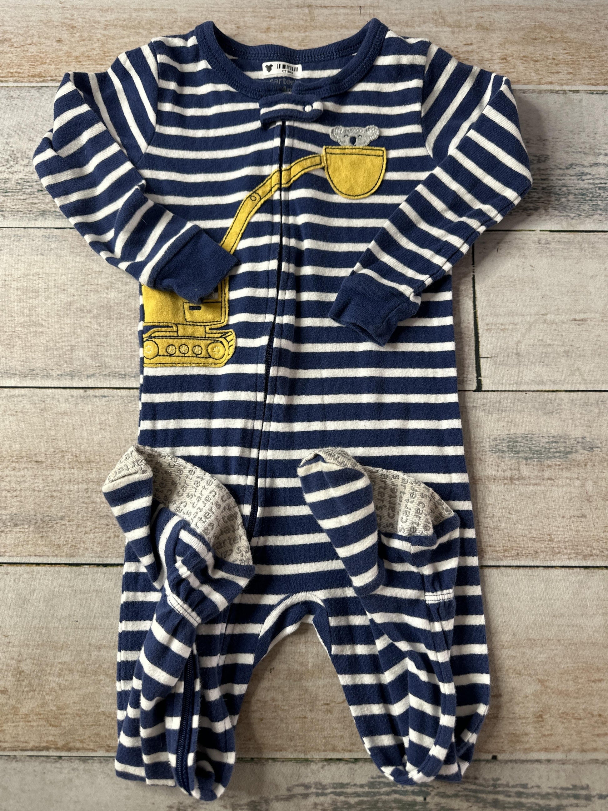 Carters Boys Navy Blue | White Pajamas Size: 24 months Navy Blue | White