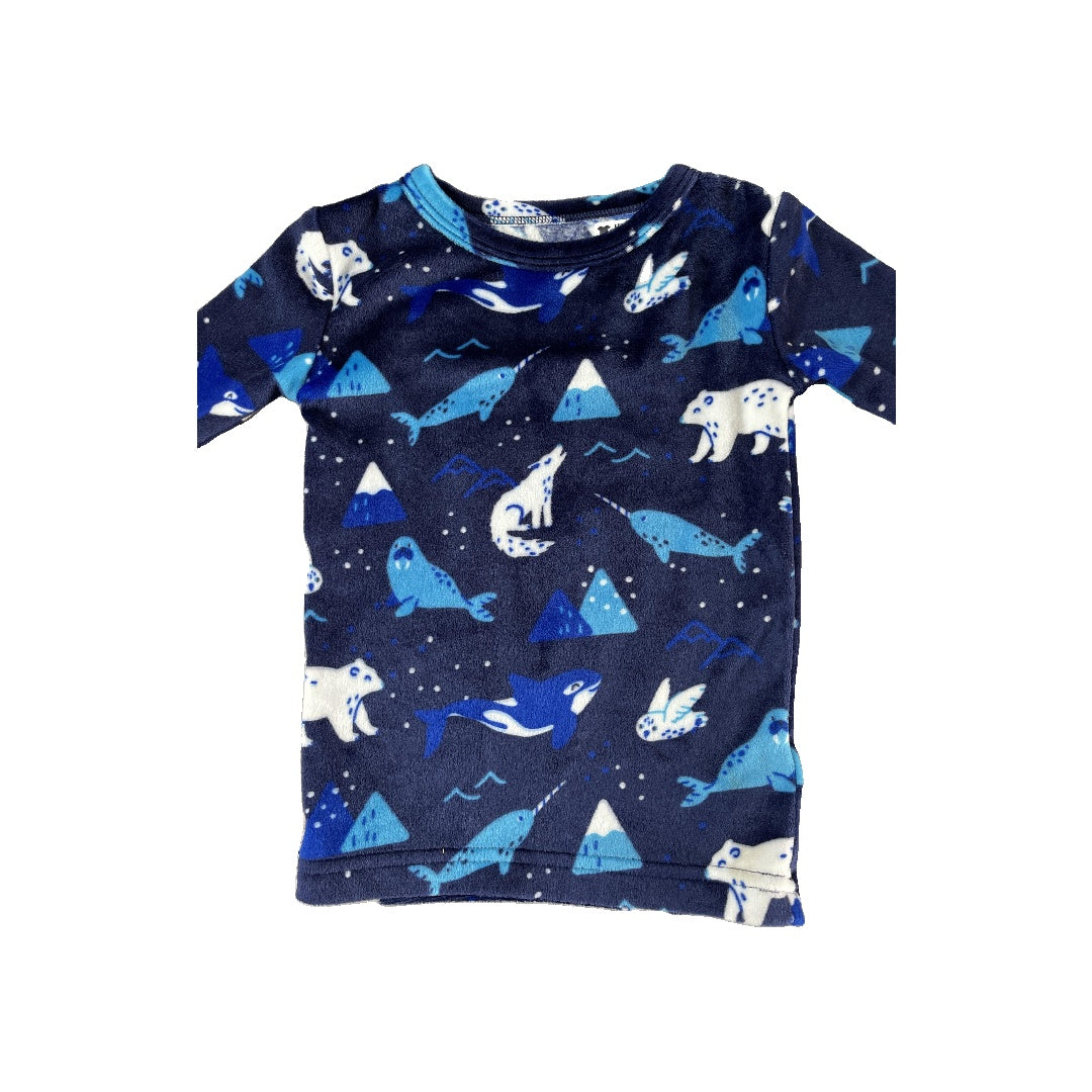 Cat & Jack Boys Navy Blue | White Pajamas Size: 18 months Navy Blue | White