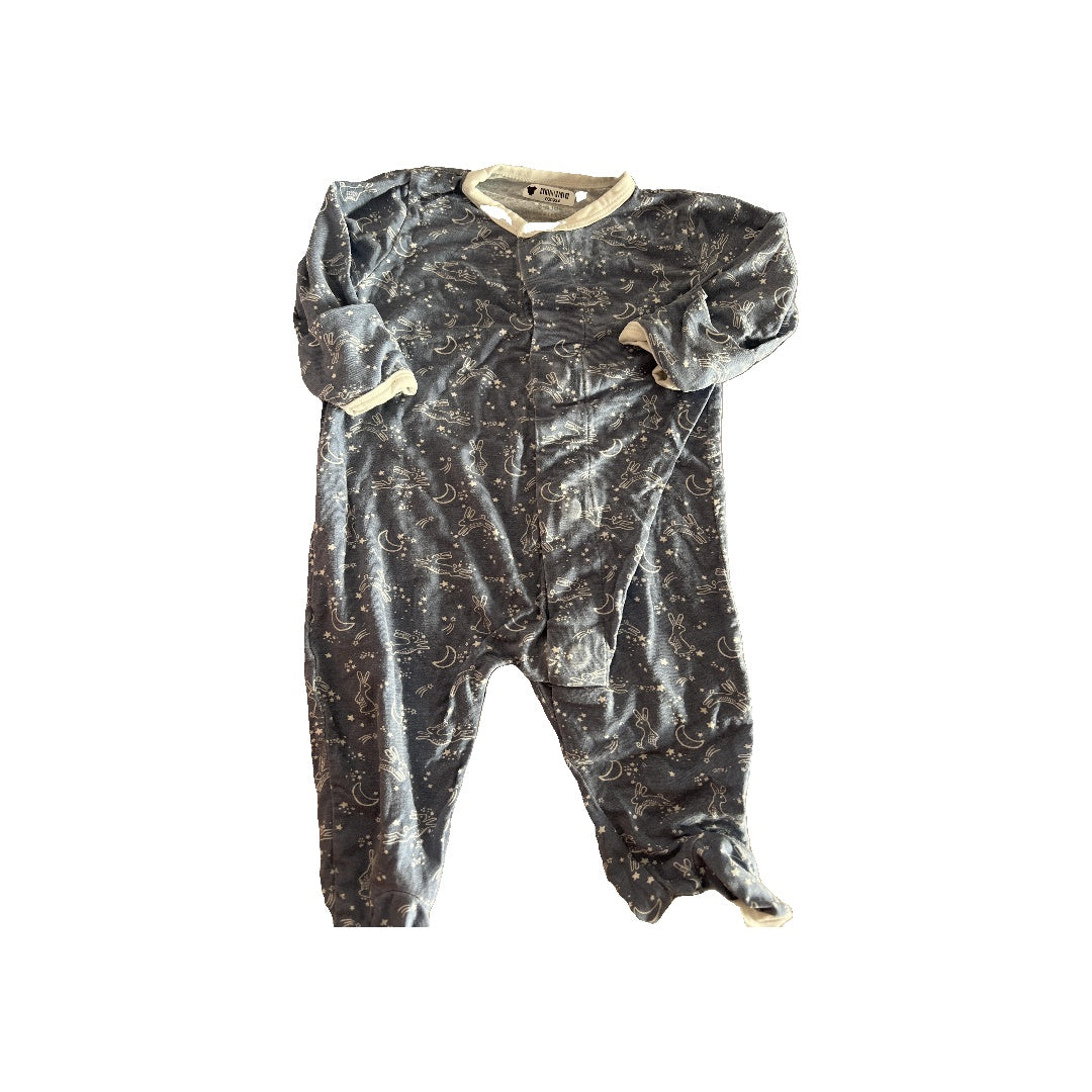 Magnetic Me Unisex Navy Blue | White Pajamas Size: Newborn Navy Blue | White