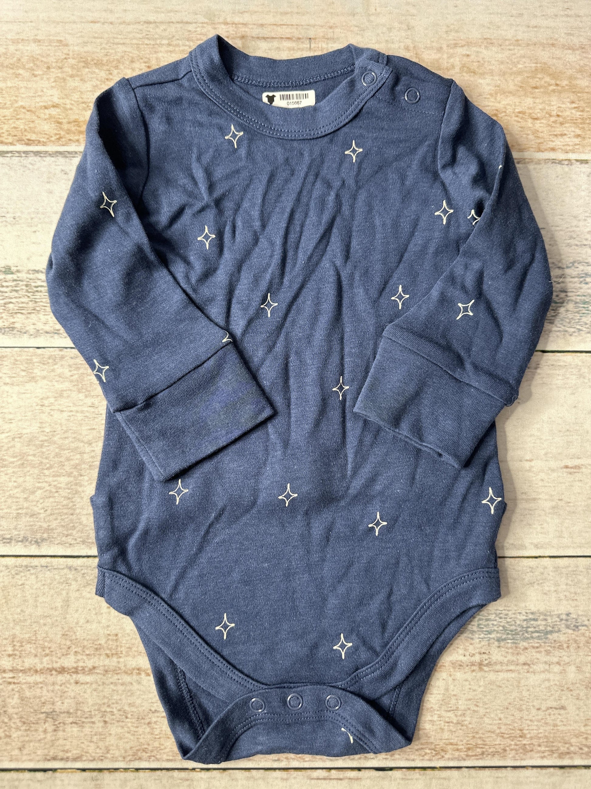 Goumi Unisex Navy Blue | White Onesie Size: 3-6 months Navy Blue | White