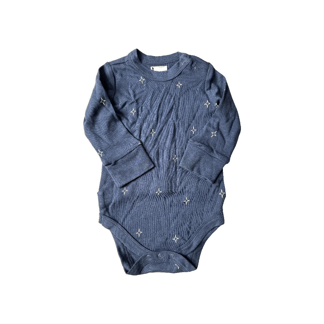 Goumi Unisex Navy Blue | White Onesie Size: 3-6 months Navy Blue | White