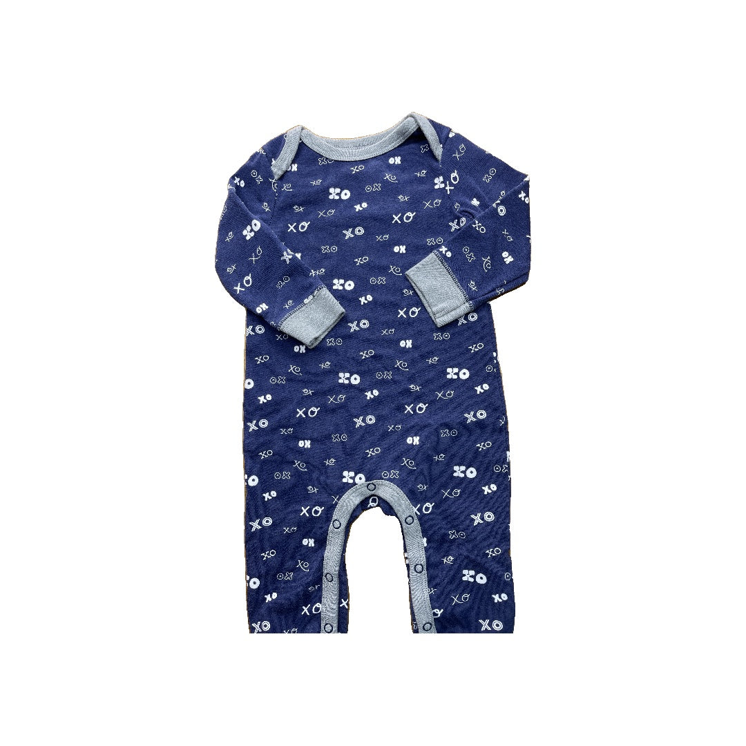 Cat & Jack Boys Navy Blue | White Long Sleeve Outfit Size: 6-9 months Navy Blue | White