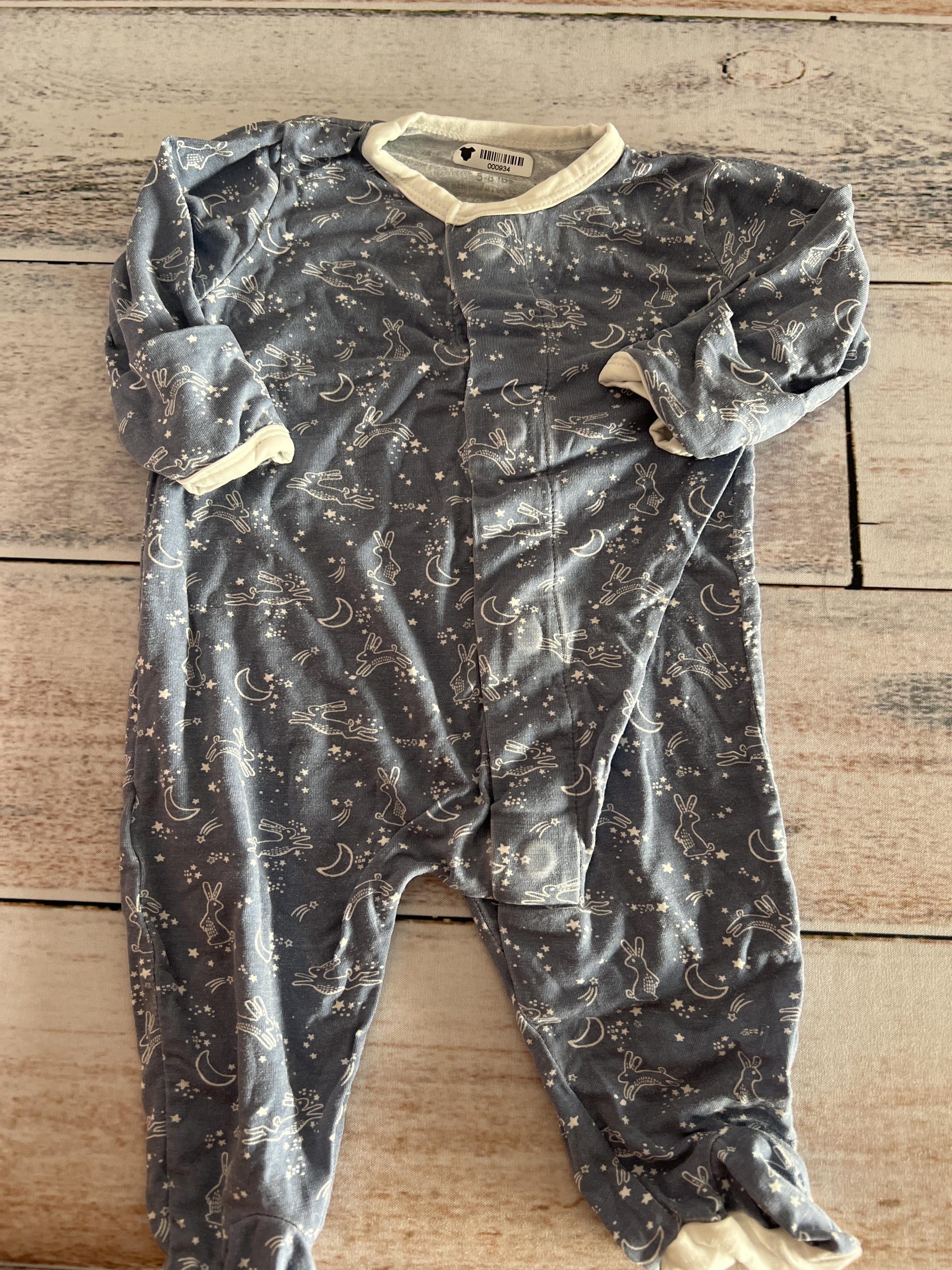 Magnetic Me Unisex Navy Blue | White Pajamas Size: Newborn Navy Blue | White