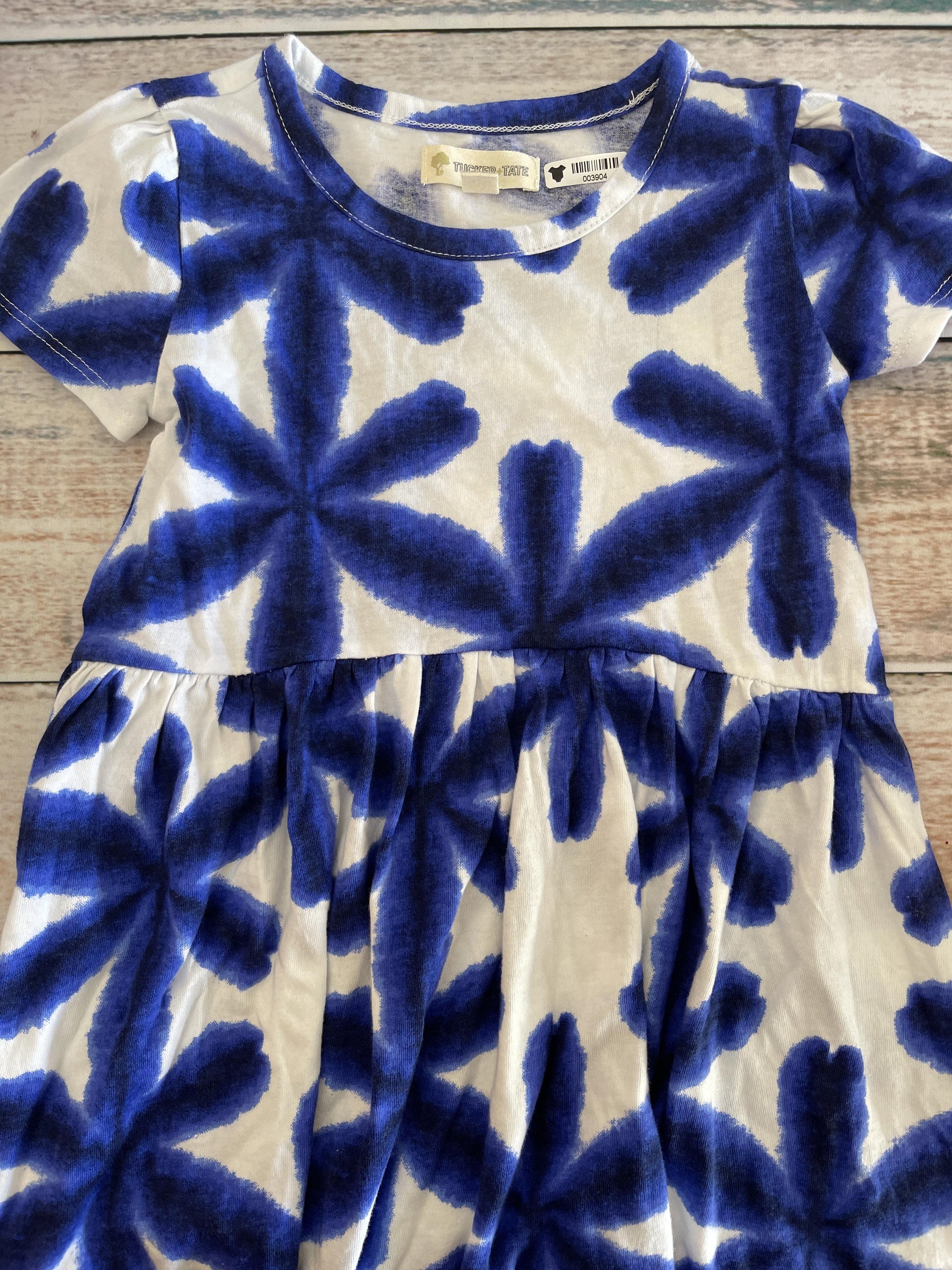 Tucker + Tate Girls Navy Blue | White Dress Size: 2T Navy Blue | White