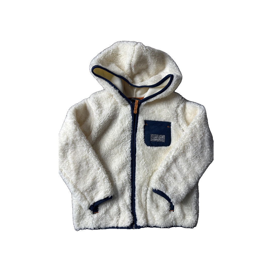 Eddie Bauer Unisex Navy Blue | White Hoodie Size: 3T Navy Blue | White