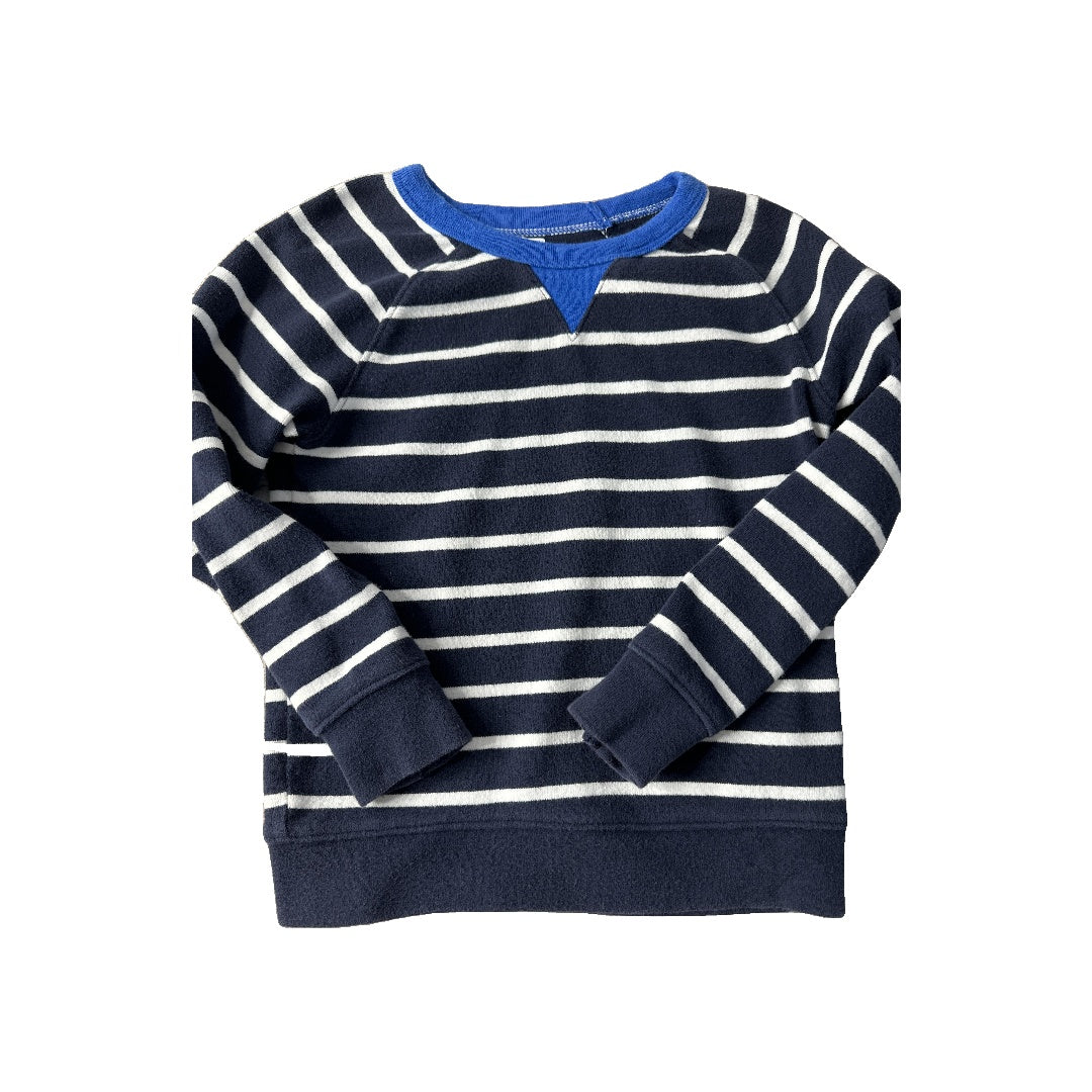 Old Navy Unisex Navy Blue | White Long Sleeve T-Shirt Size: 4T Navy Blue | White