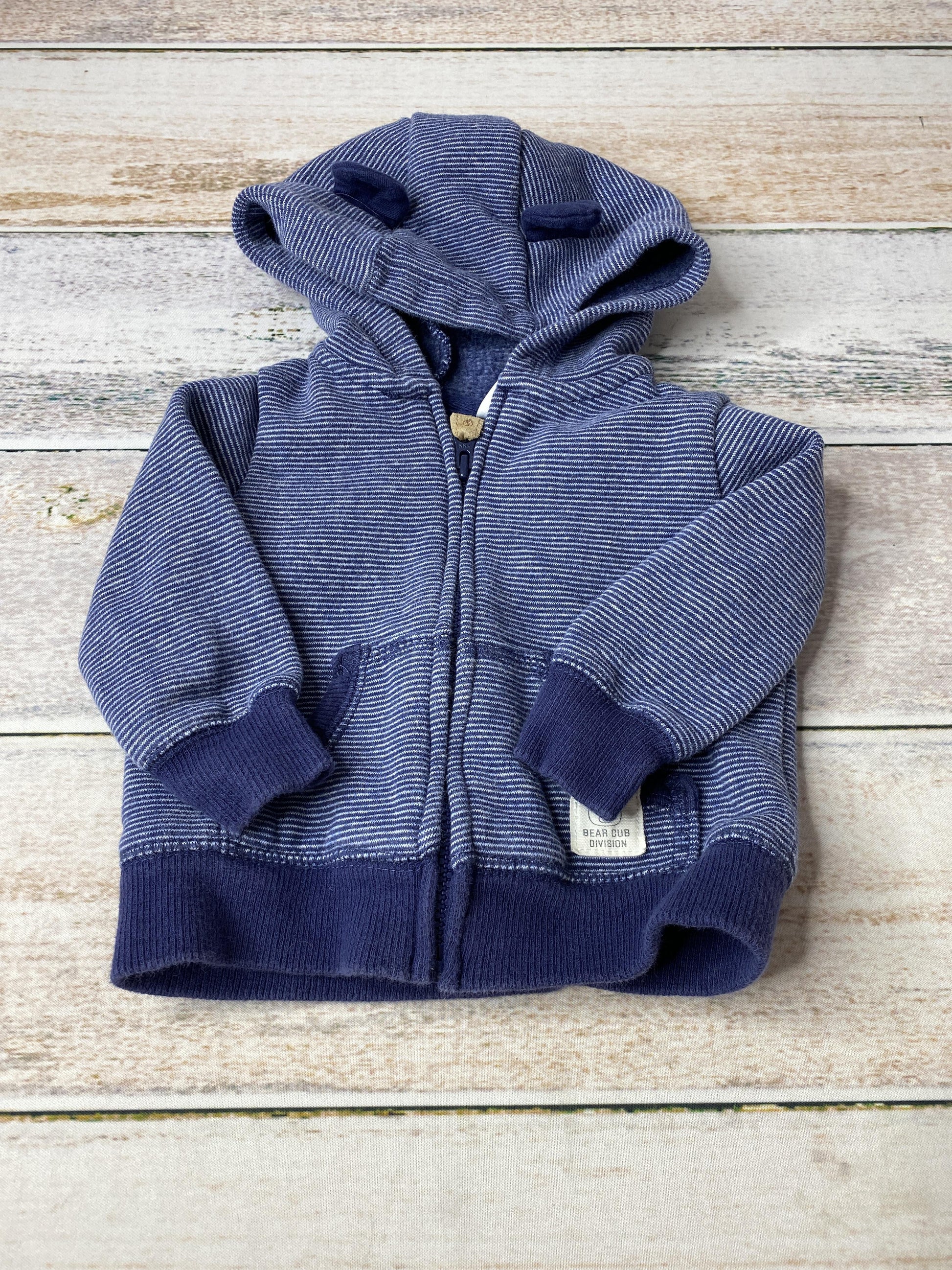 Carters Boys Navy Blue | Wool White | Stripe Sweater Size: 3 months Navy Blue | Wool White | Stripe