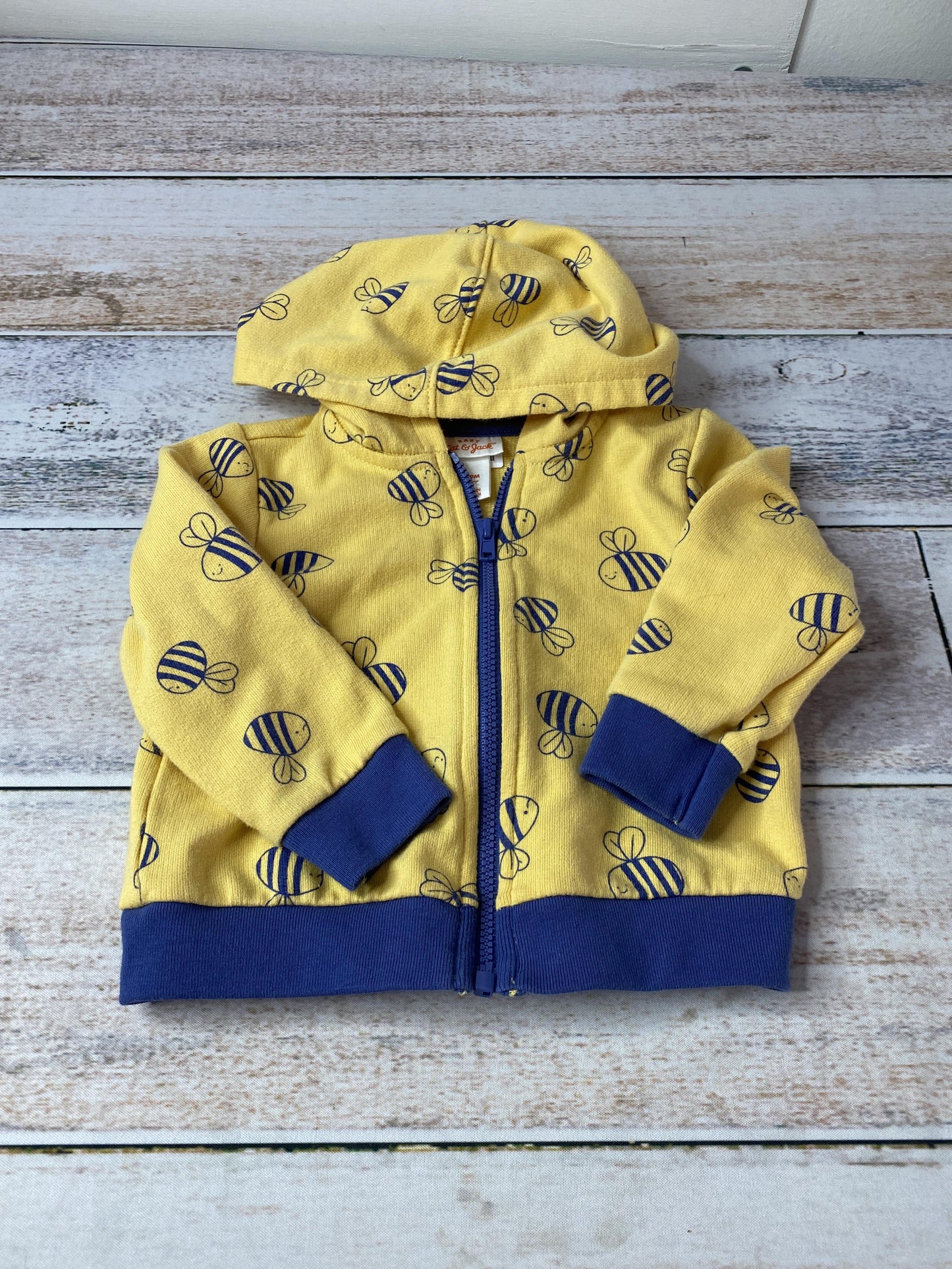 Cat & Jack Boys Navy Blue | Yellow | Bees Jacket Size: 6-9 months Navy Blue | Yellow | Bees