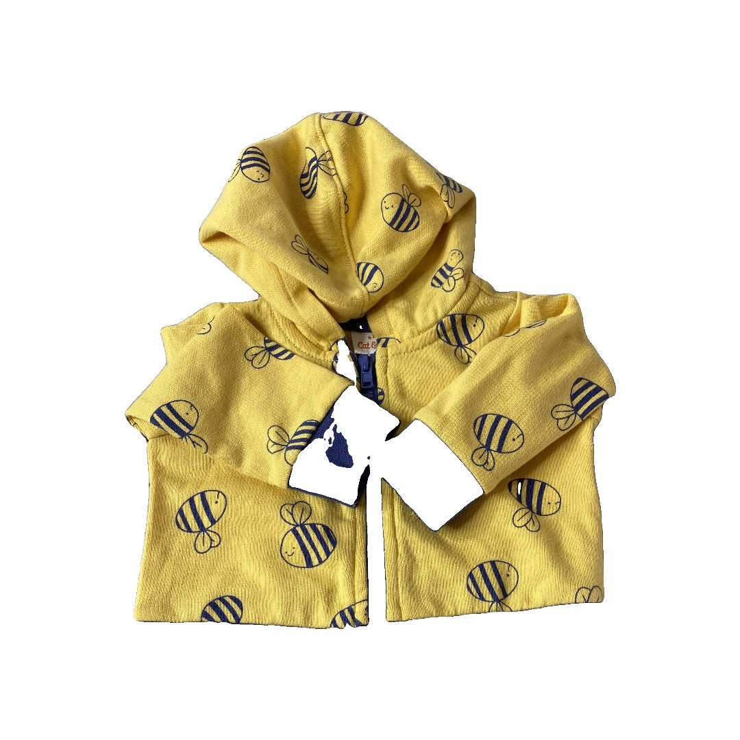 Cat & Jack Boys Navy Blue | Yellow Sweater Size: Newborn Navy Blue | Yellow