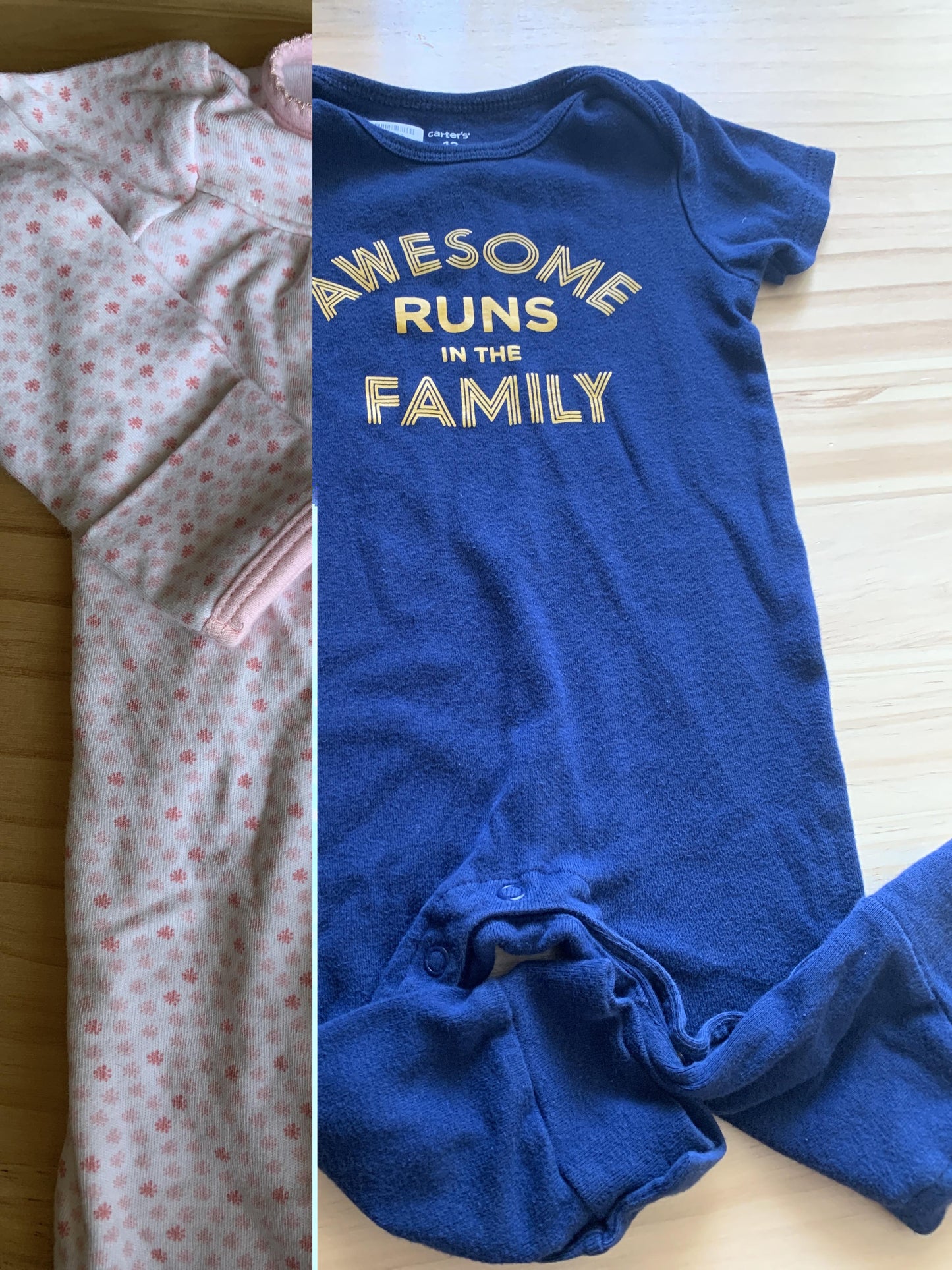 Carters Boys Navy Blue | Yellow Romper Size: 12 months Navy Blue | Yellow