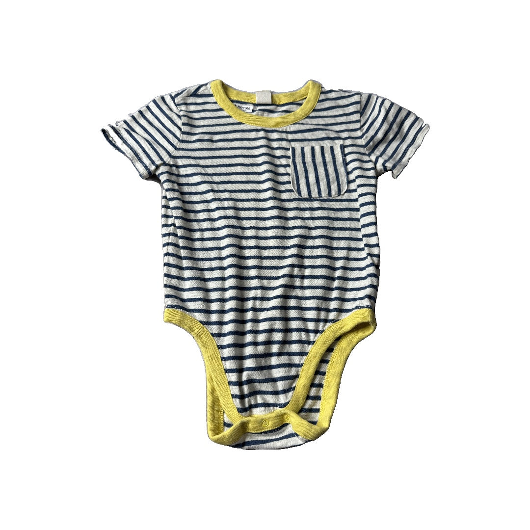 Tucker + Tate Boys Navy Blue | Yellow Onesie Size: 24 months Navy Blue | Yellow