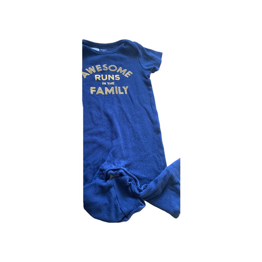 Carters Boys Navy Blue | Yellow Romper Size: 12 months Navy Blue | Yellow