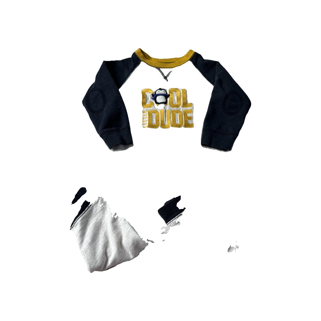 Boys Navy Blue | Yellow Long Sleeve Outfit Size: 18 months Navy Blue | Yellow