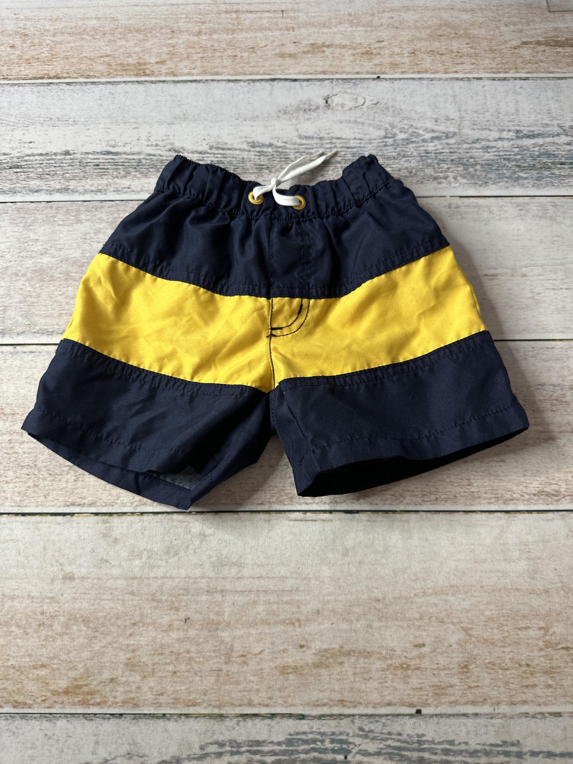 Gymboree Boys Navy Blue | Yellow Trunks Size: 18-24 months Navy Blue | Yellow