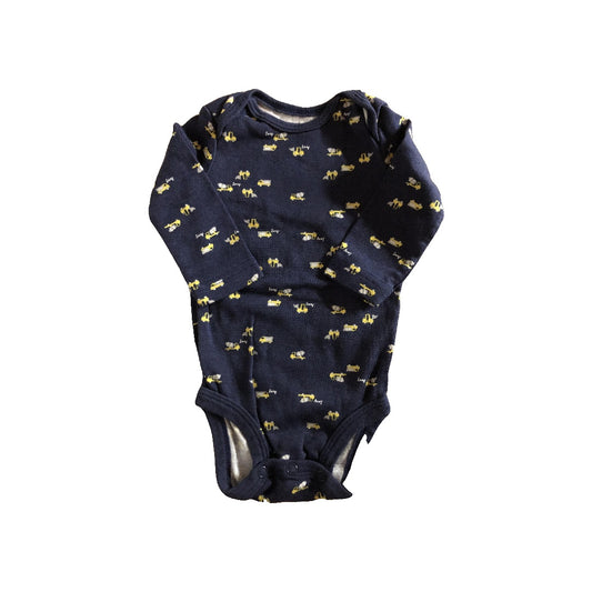 Carters Unisex Navy Blue Onesie Size: 3 months Navy Blue