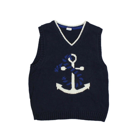 Janie and Jack Boys Navy Blue Sweater Vest Size: 3T