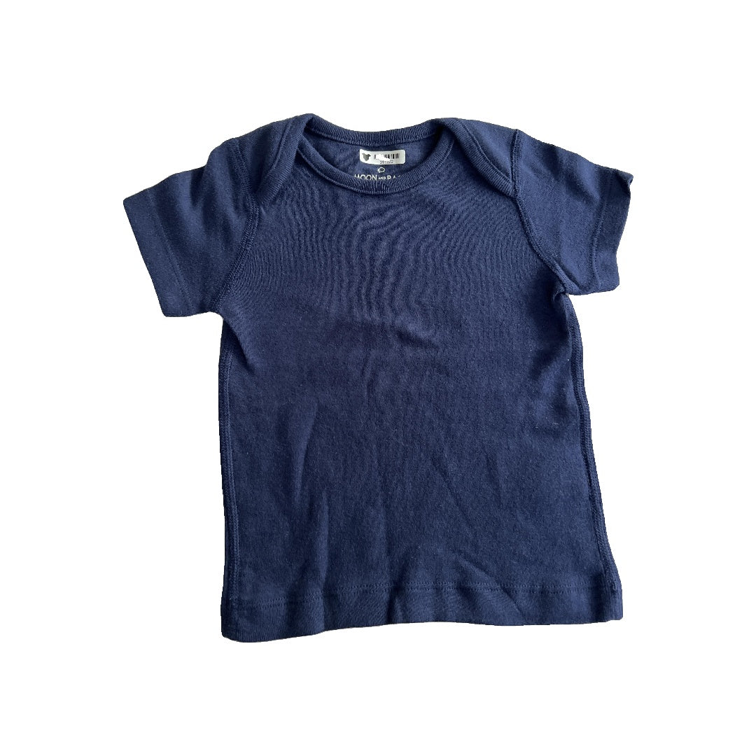 Moon and back Boys Navy Blue T-Shirt Size: 12-18 months Navy Blue