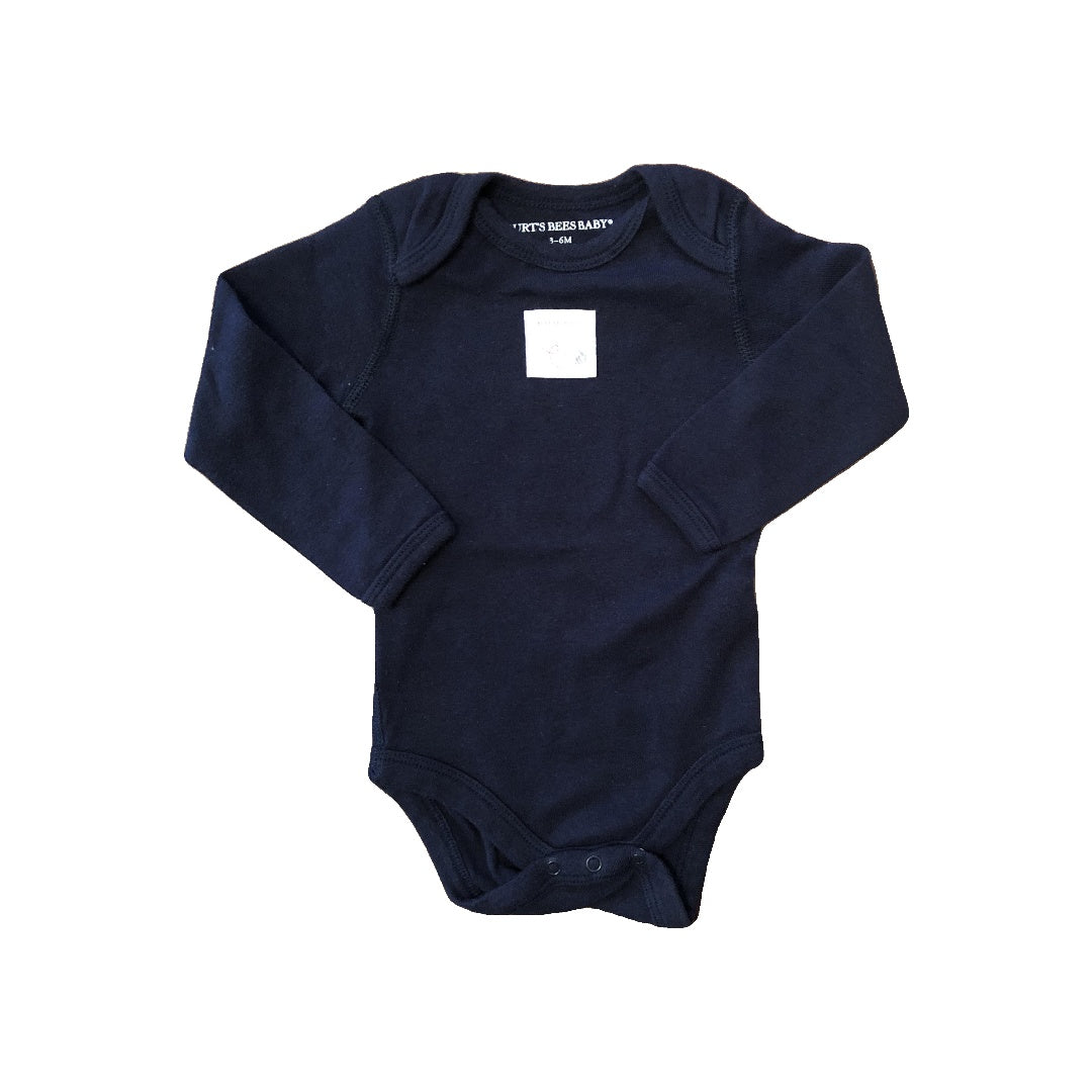 Burt's Bees Unisex Navy Blue Long Sleeve Outfit Size: 3-6 months Navy Blue