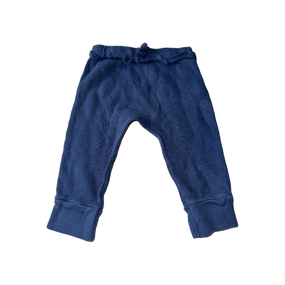 Oliver & Rain Girls Navy Blue Pants Size: 12M Navy Blue