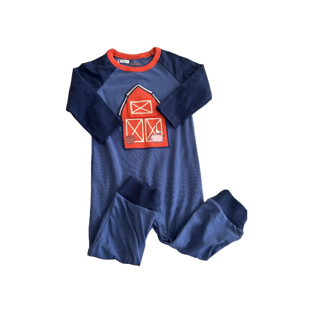 Cat & Jack Boys Navy Blue Long Sleeve Outfit Size: 18 months Navy Blue