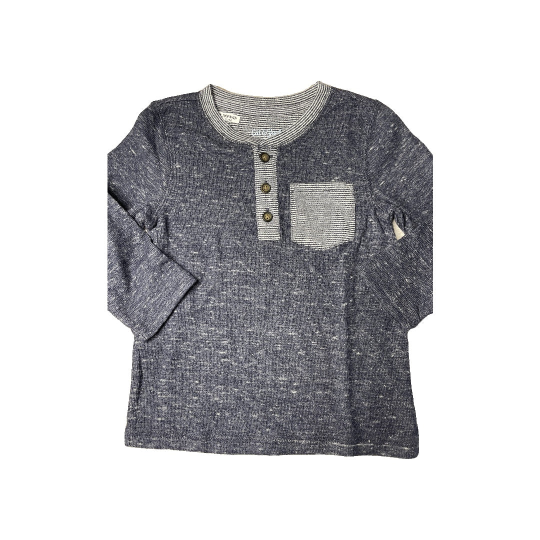 Cat & Jack Boys Navy Blue Long Sleeve T-Shirt Size: 2T Navy Blue