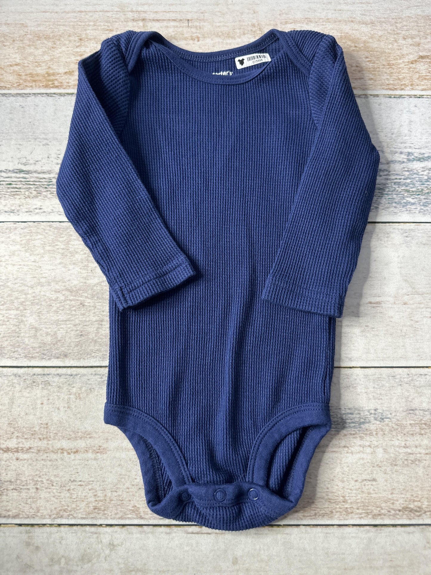Carters Boys Navy Blue Onesie Size: 9 months Navy Blue