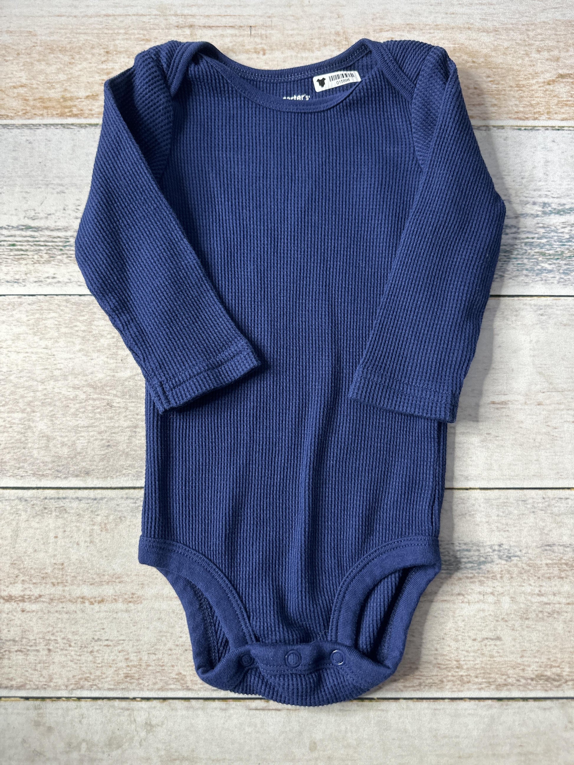 Carters Boys Navy Blue Onesie Size: 9 months Navy Blue