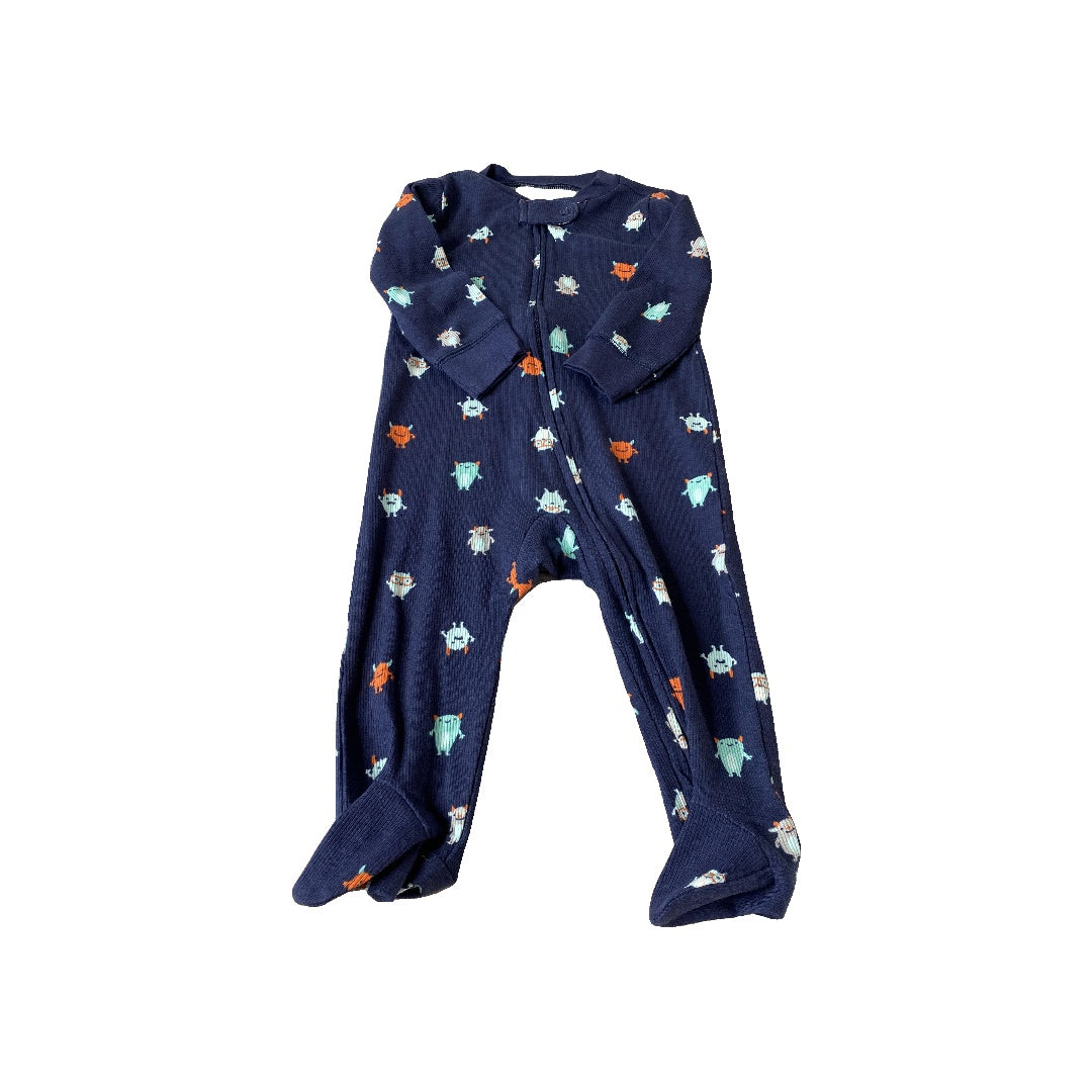 Carters Unisex Navy Blue Pajamas Size: 9 months Navy Blue