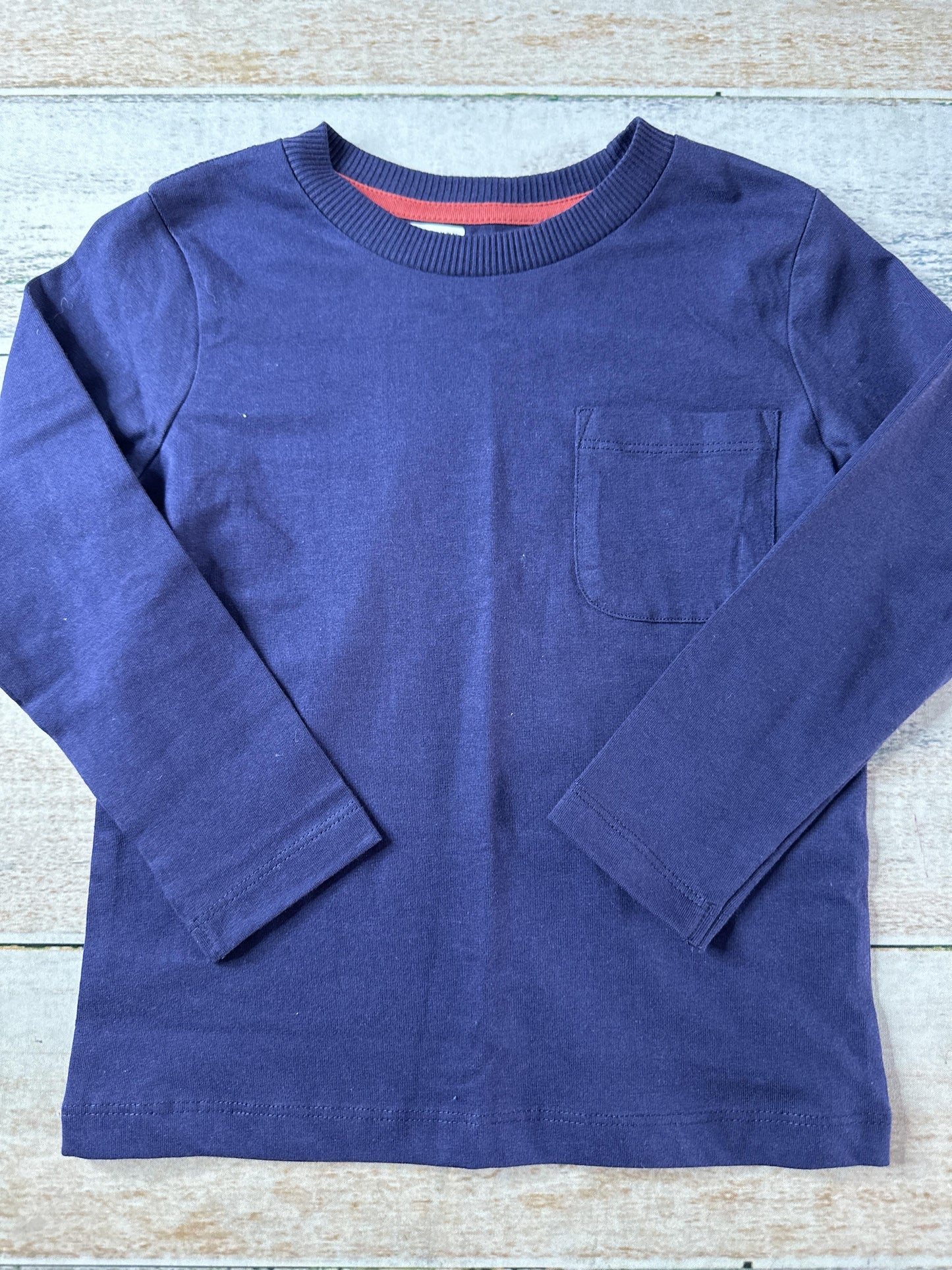 Mightly Boys Navy Blue Long Sleeve Shirt Size: 4T Navy Blue