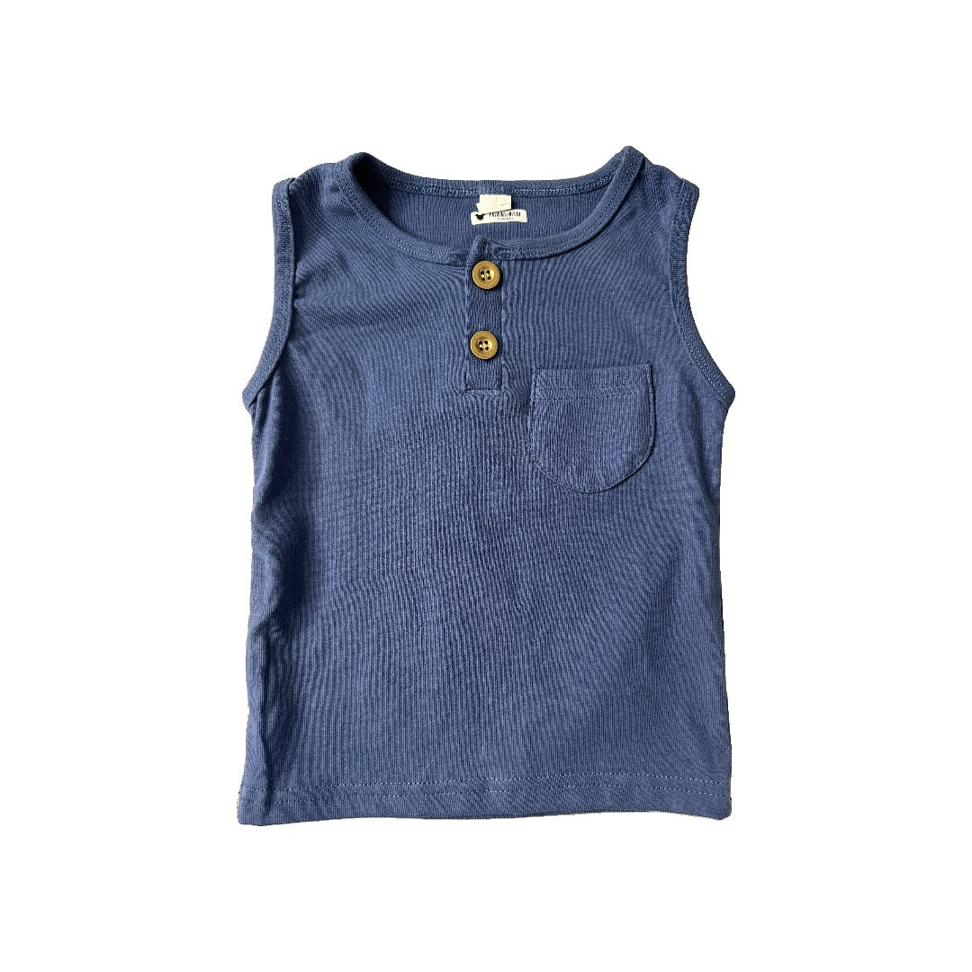 Boys Navy Blue Tank Top Size: 24 months Navy Blue