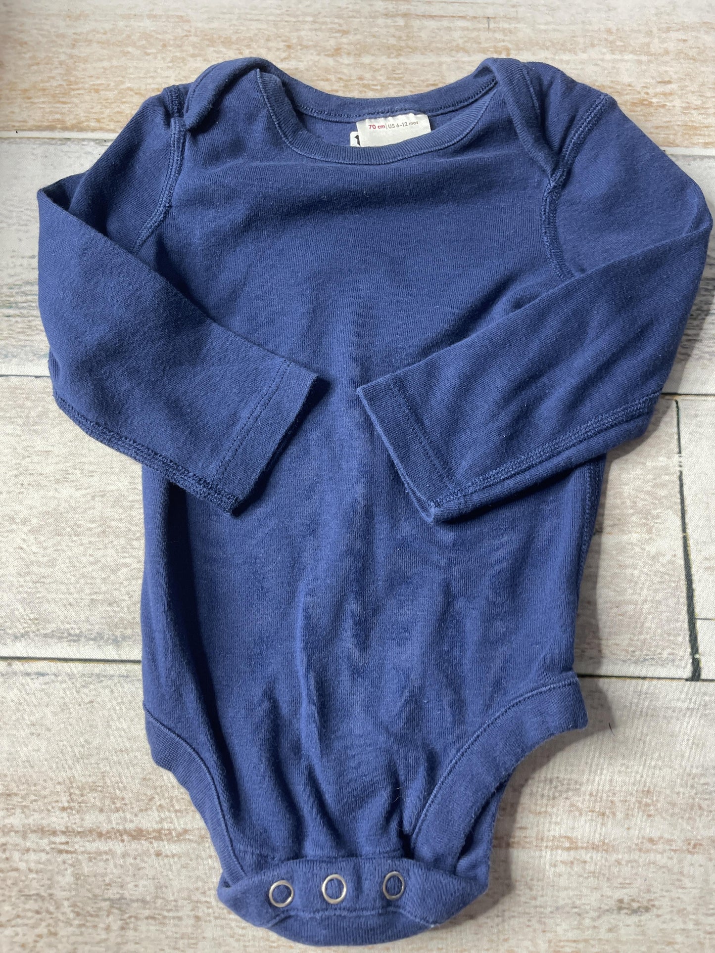Hanna Andersson Boys Navy Blue Onesie Size: 6-12 months Navy Blue