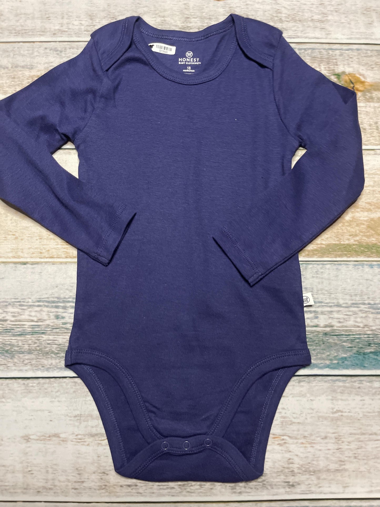 Honest Co Unisex Navy Blue Onesie Size: 18 months Navy Blue