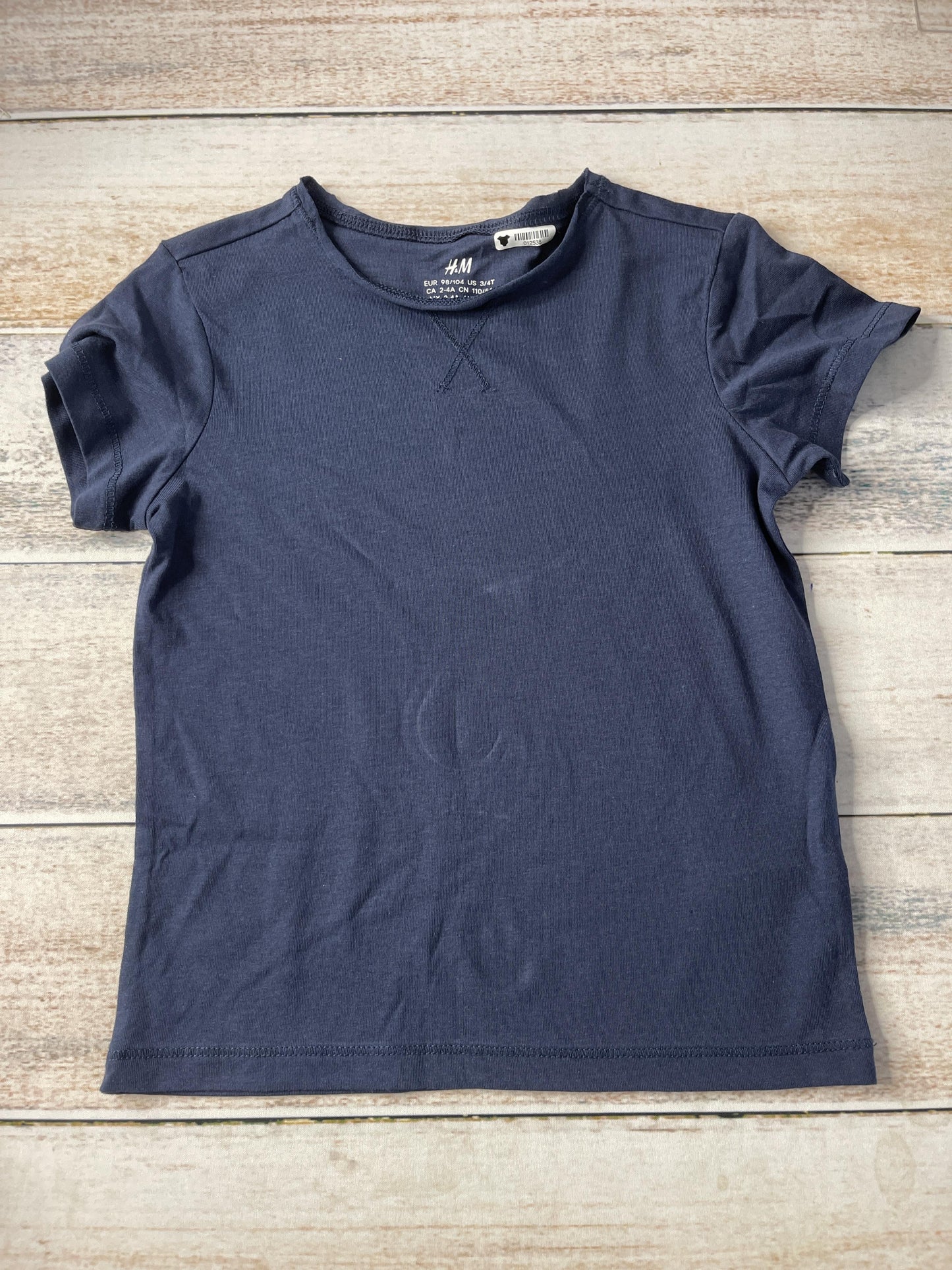 H&M Unisex Navy Blue T-Shirt Size: 3T Navy Blue