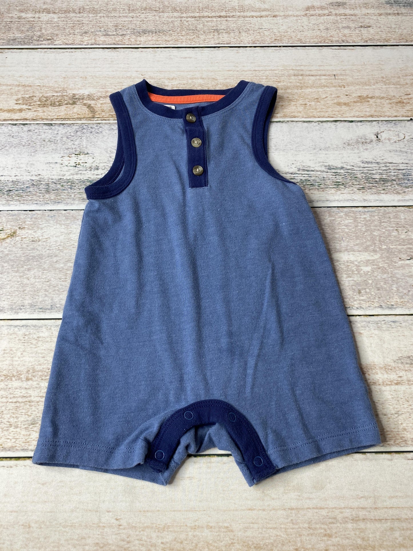 Boys Navy Blue Romper Size: 6-9 months Navy Blue